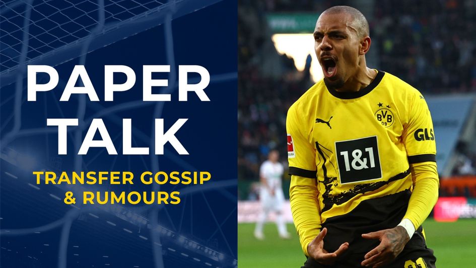 Paper Talk graphic with Borussia Dortmund's Donyell Malen
