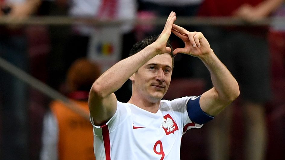 Poland striker Robert Lewandowski