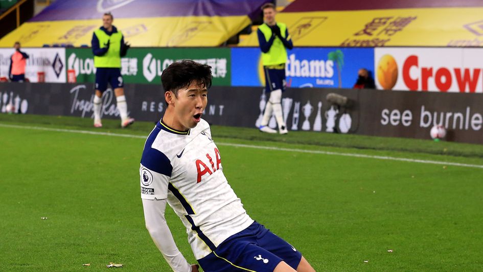 Tottenham's Son Heung-min celebrates