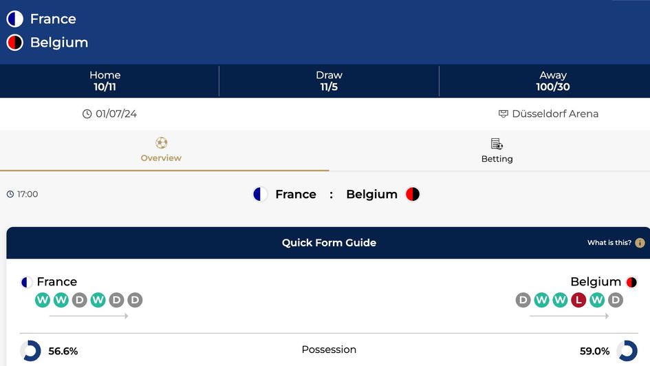 CLICK for odds, form & stats in our NEW match page