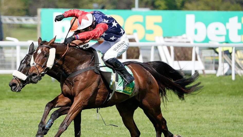 Kitty's Light completed a remarkable hat-trick at Sandown