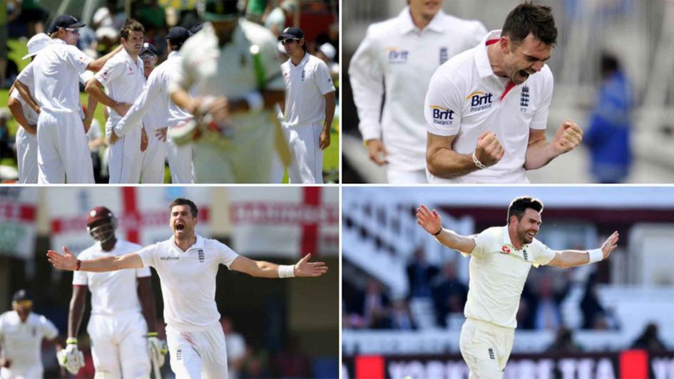 James Anderson has been taking Test wickets since 2003