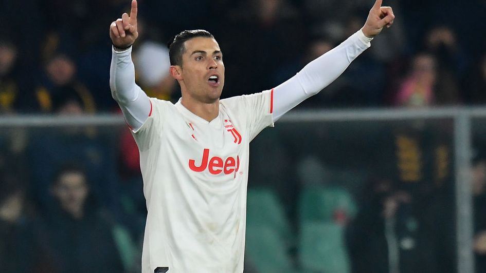 Cristiano Ronaldo celebrates