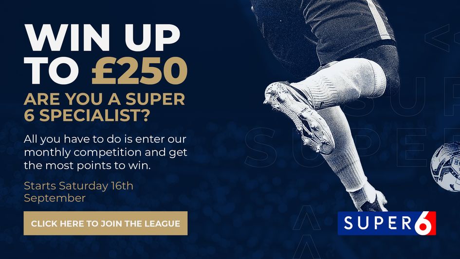 Super 6 giveaway banner