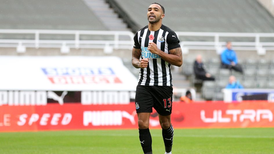 Callum Wilson after scoring a penalty for Newcastle