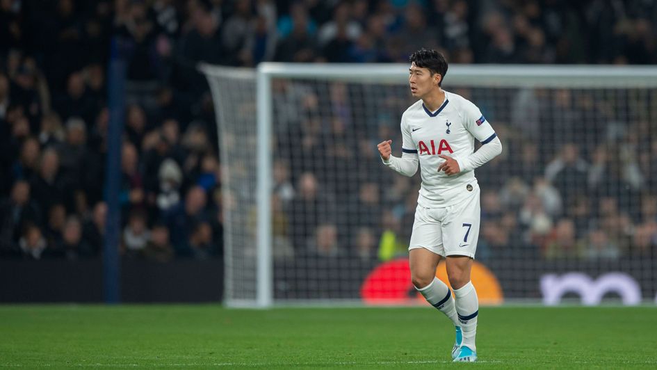 Heung-min Son: Spurs forward celebrates one of two goals against Red Star Belgrade in the Champions League