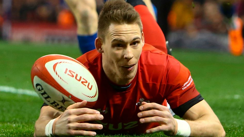Liam Williams celebrates