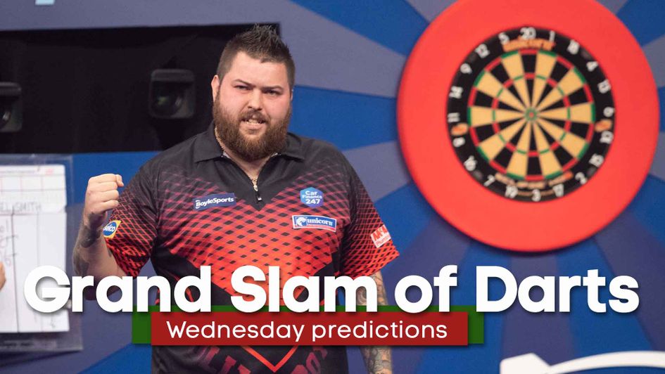 The knockout stages of the Grand Slam of Darts get under way