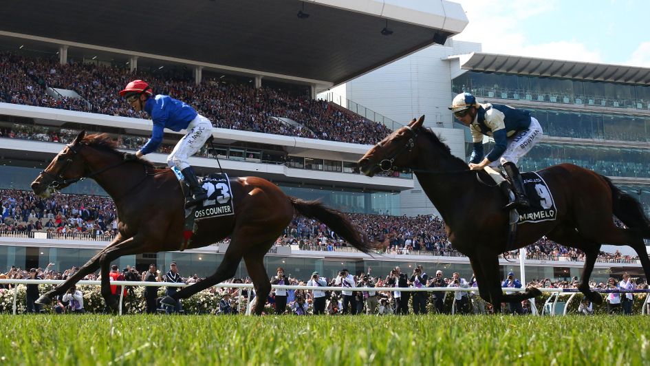 Cross Counter beats Marmello to win the Melbourne Cup
