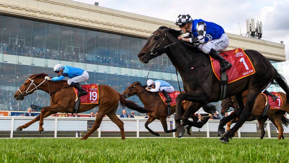 Durston (far side) wins the Caulfield Cup