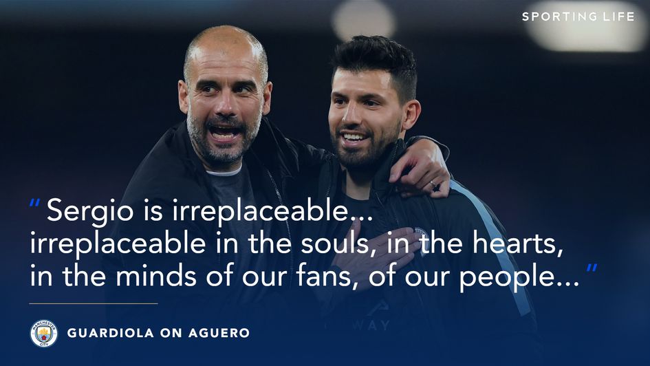Pep Guardiola on Sergio Aguero