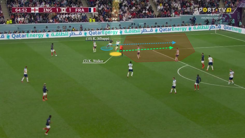 Walker attentively tracking the run in behind