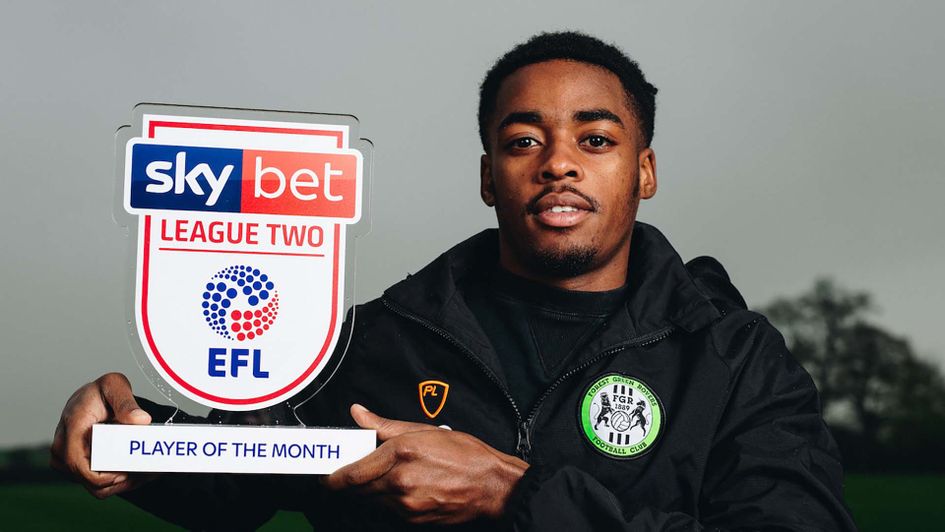 Forest Green midfielder Reece Brown wins Player of the Month for March