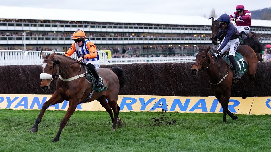 Ask Brewster wins the Kim Muir at Cheltenham