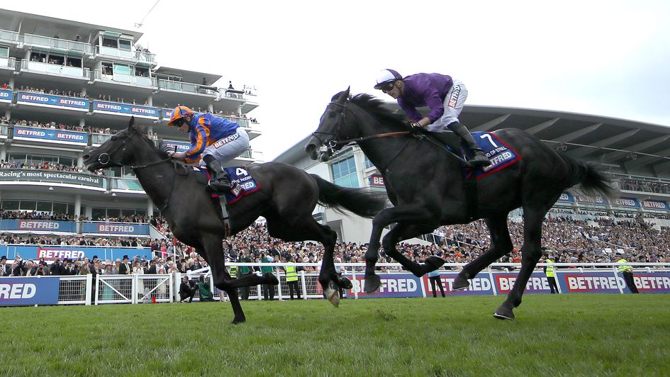 Auguste Rodin beats King Of Steel to win the Betfred Derby