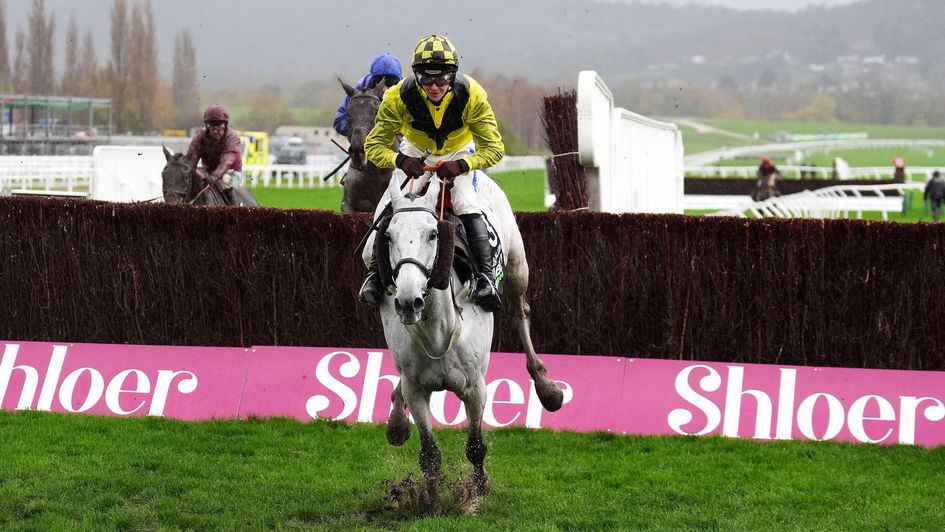 Eldorado Allen wins the veterans' handicap chase at Cheltenham