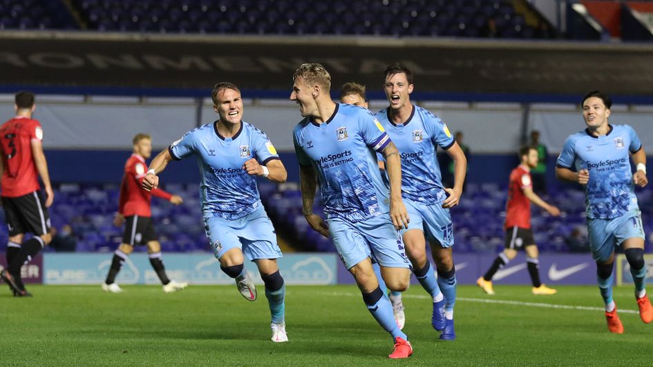 Kyle McFadzean celebrates his winner against QPR