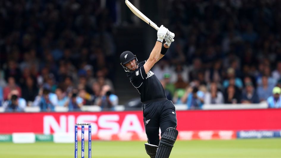 Martin Guptill of New Zealand tees off