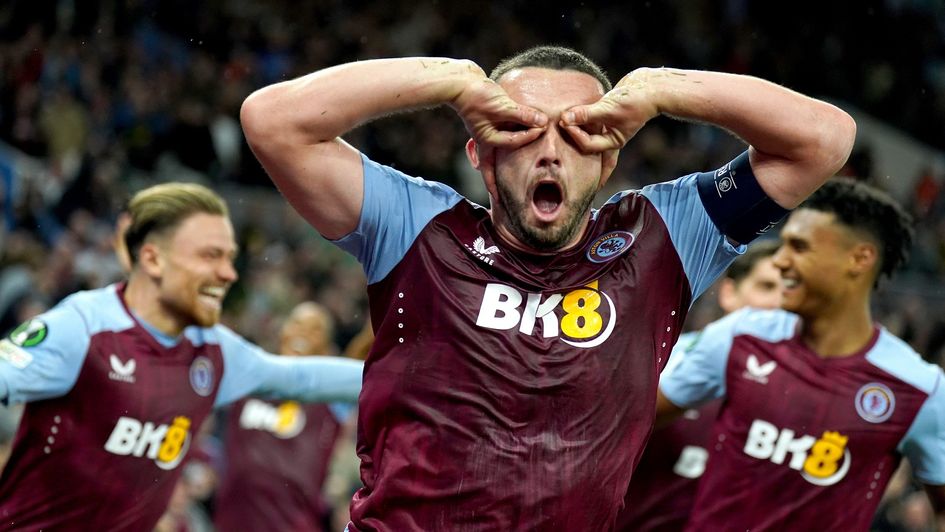 Aston Villa's John McGinn celebrates