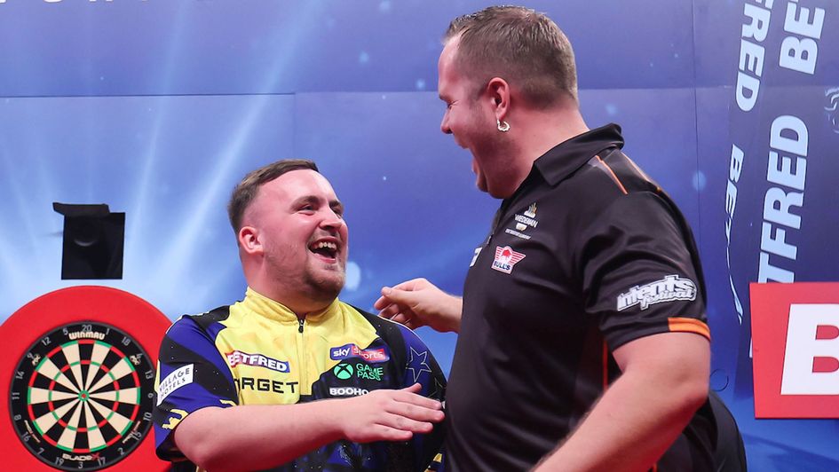 Luke Littler and Dirk van Duijvenbode (Picture: PDC)