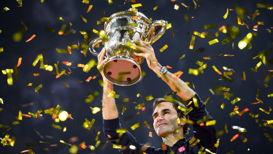 Roger Federer lifts his 99th career ATP Tour title