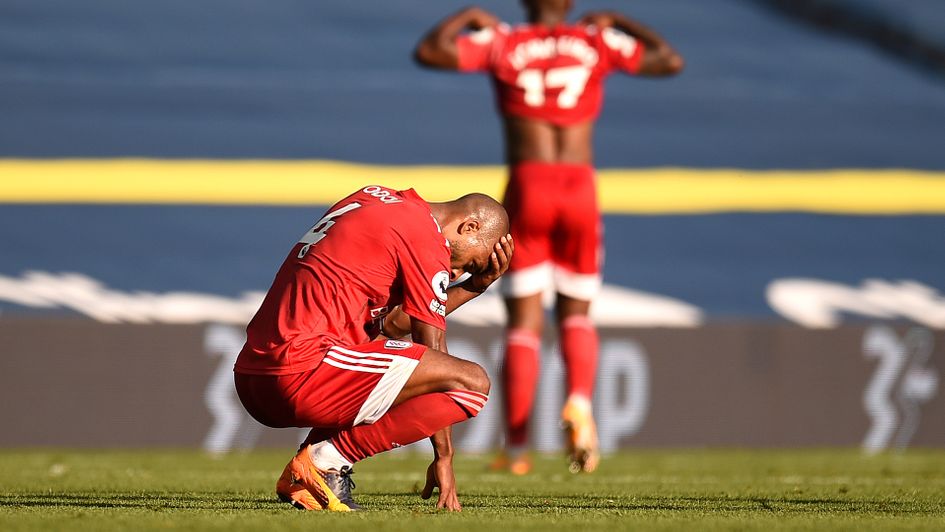 Denis Odoi reacts at full-time