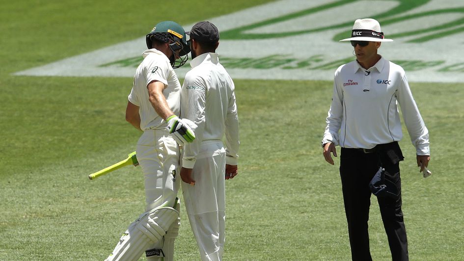 Tim Paine and Virat Kohli clash in Perth