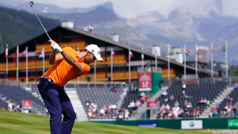 Maximilian Kieffer in action at Crans Montana