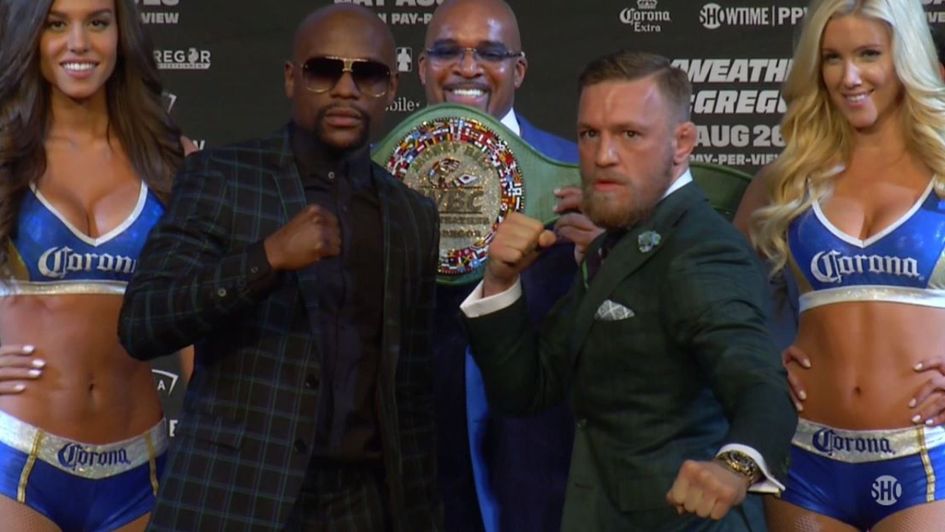 Floyd Mayweather & Conor McGregor at the final press conference
