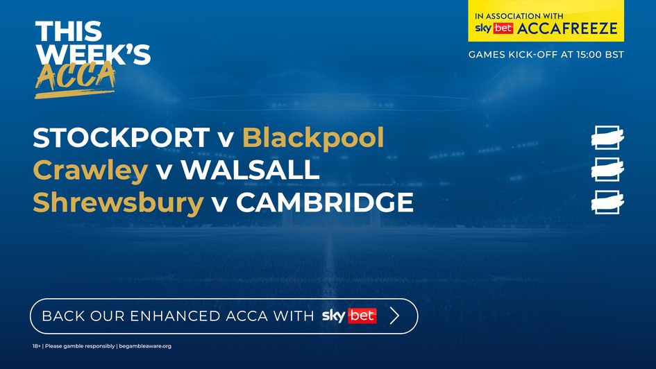 CLICK HERE for our 10/1 treble!