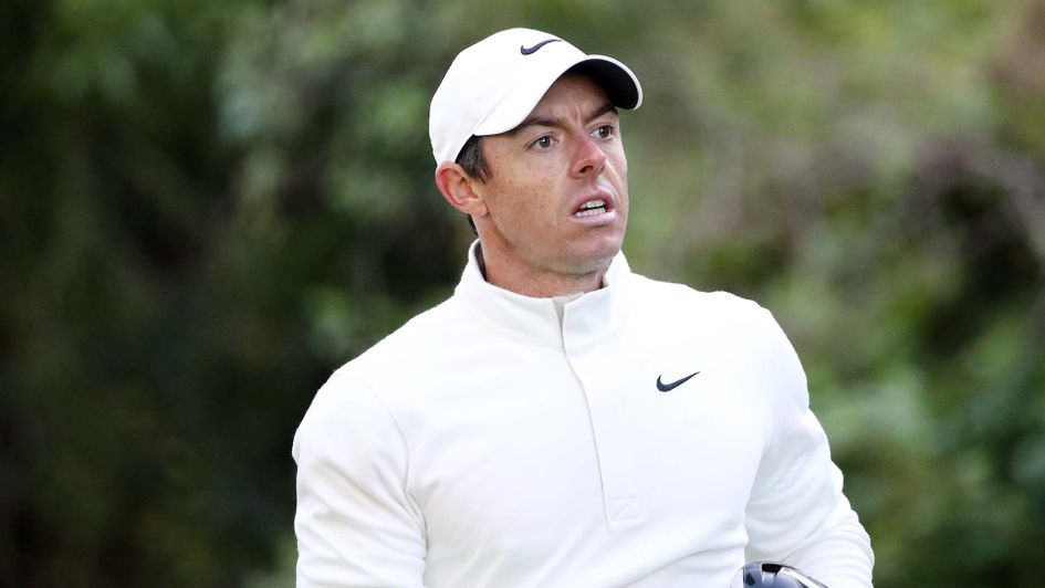 Rory McIlroy in action