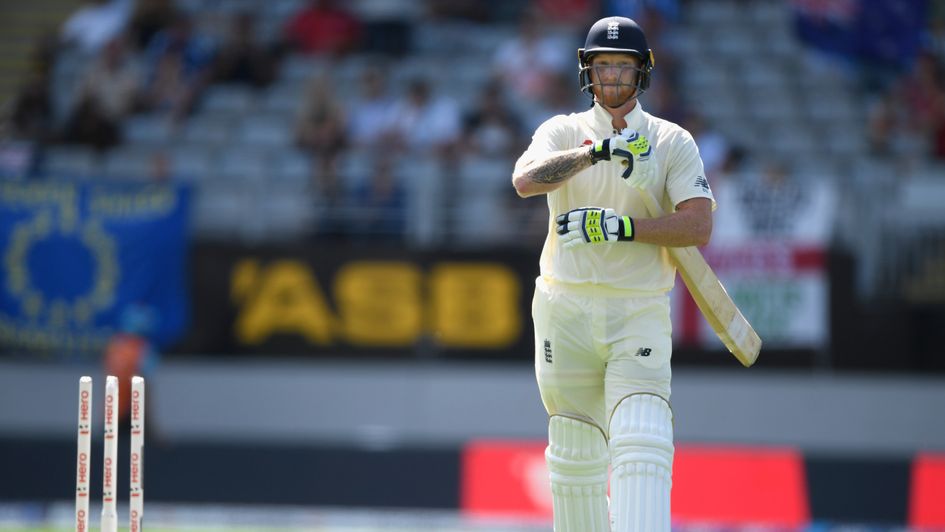 Ben Stokes returns to the pavilion