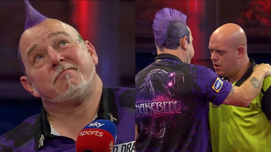 Peter Wright struggled to hold back the tears after an incredible win