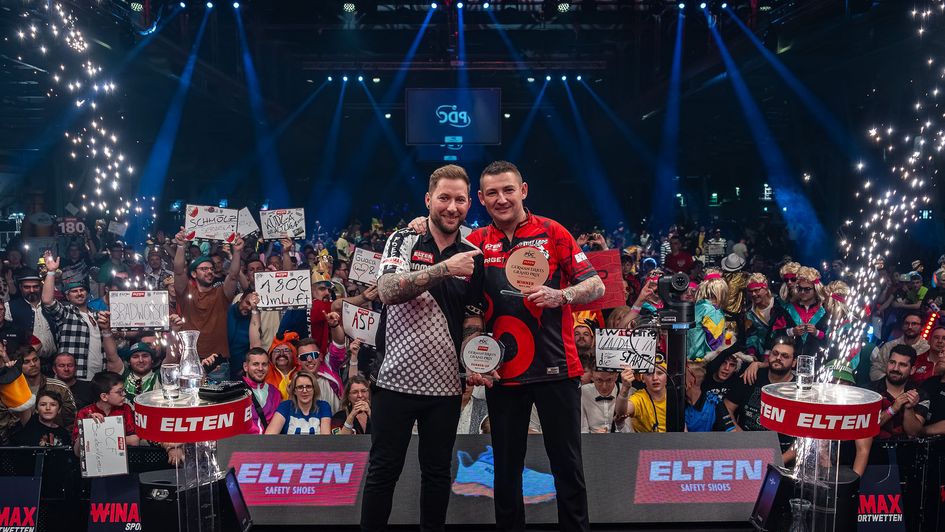 Nathan Aspinall and Danny Noppert (Picture: PDC)