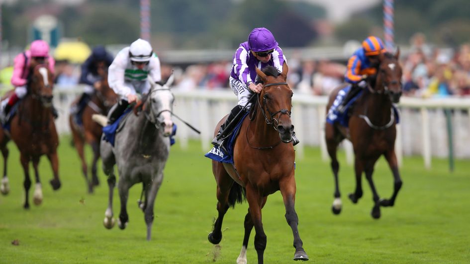 Snowfall wins the Yorkshire Oaks in fine style