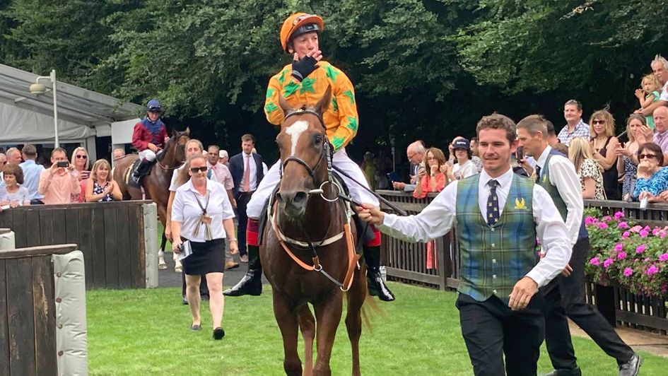 Frankie Dettori's second winner - Love De Vega