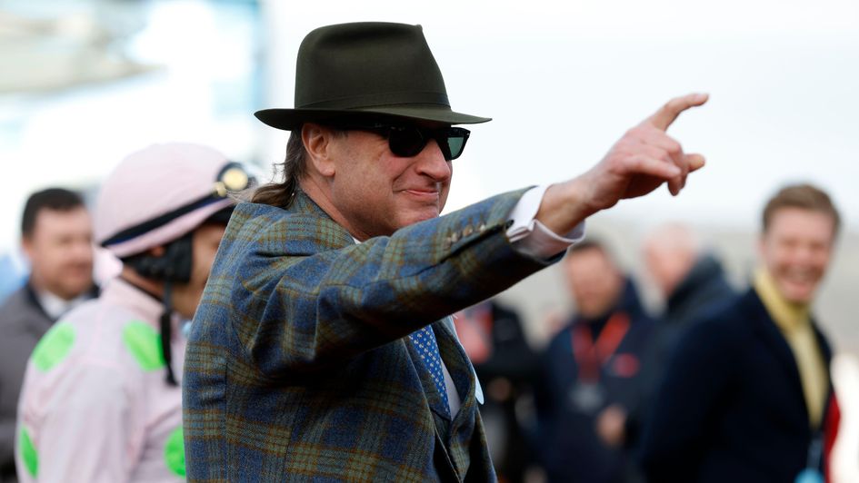 Rich Ricci celebrates after Lossiemouth's superb win at Cheltenham
