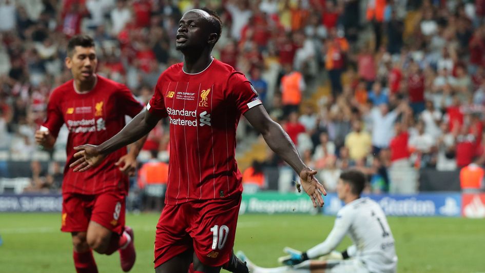 Sadio Mane: Liverpool forward celebrates after scoring on his first start of 2019/20 - in the Super Cup tie with Chelsea