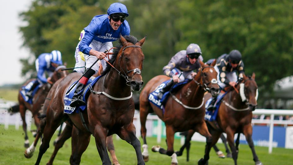 Adam Kirby celebrates on Harry Angel