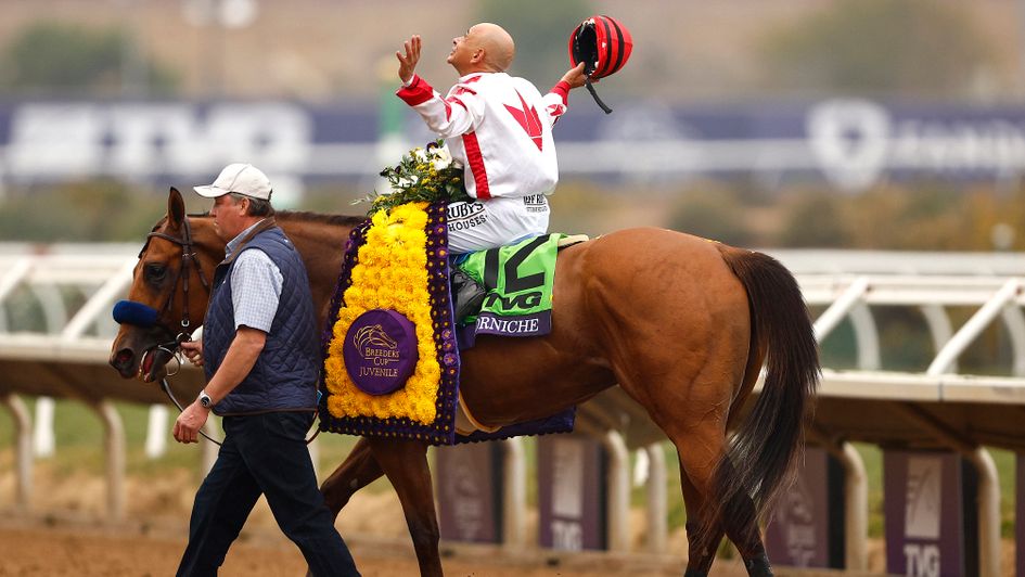 Mike Smith celebrates on Corniche