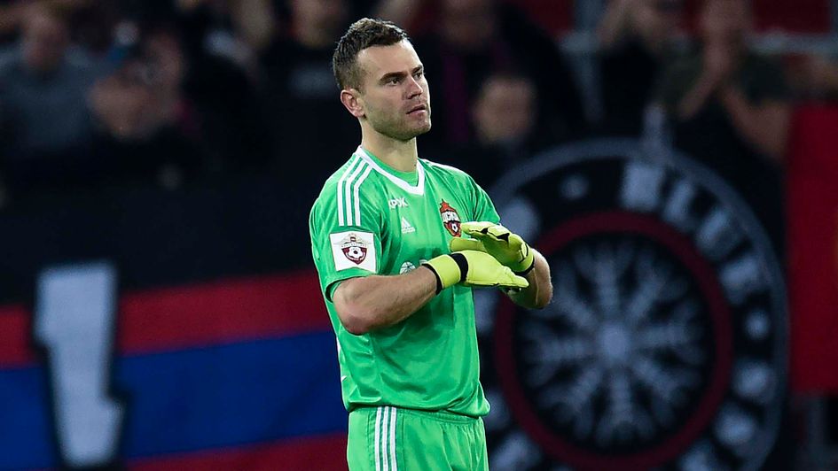 Russian goalkeeper Igor Akinfeev