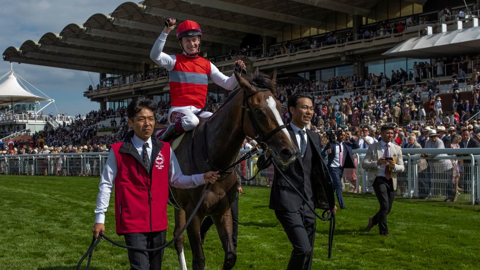 Oisin Murphy celebrates on Deirdre