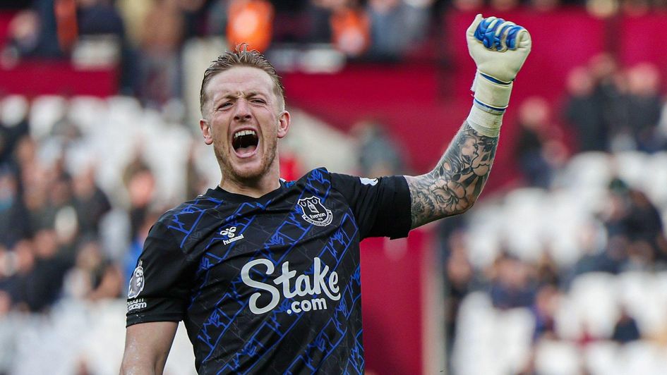 Jordan Pickford celebrating