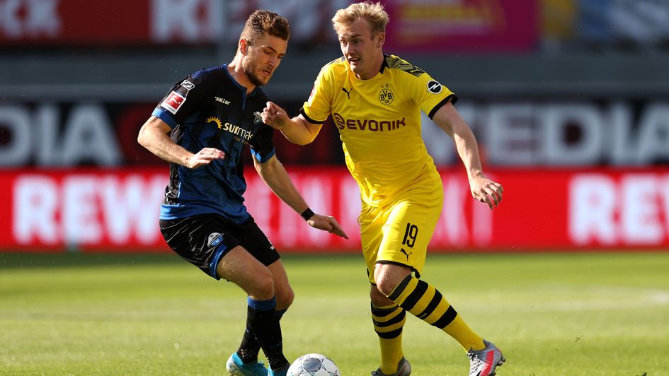Julian Brandt: Dortmund ace in action against Paderborn