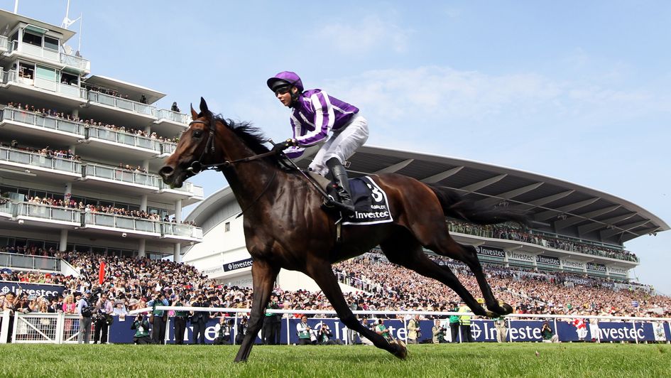 Camelot winning the Investec Derby