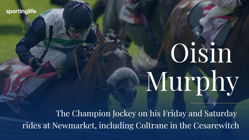 Oisin Murphy rides Coltrane in the Ces on Saturday