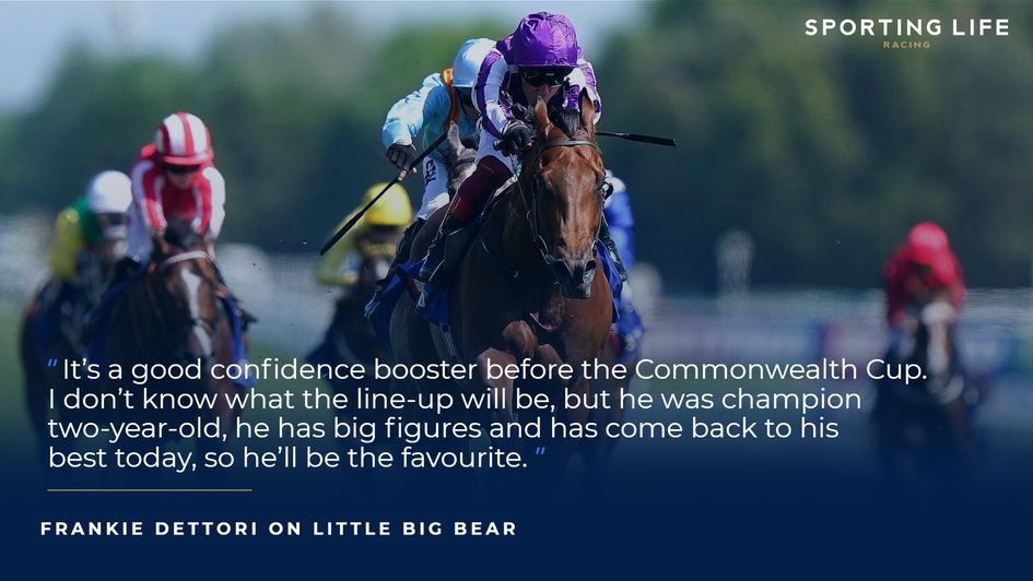 Dettori on Little Big Bear