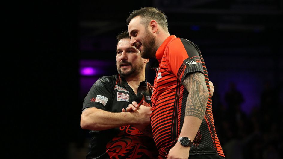 Jonny Clayton and Joe Cullen (Picture: Simon O’Connor/PDC)