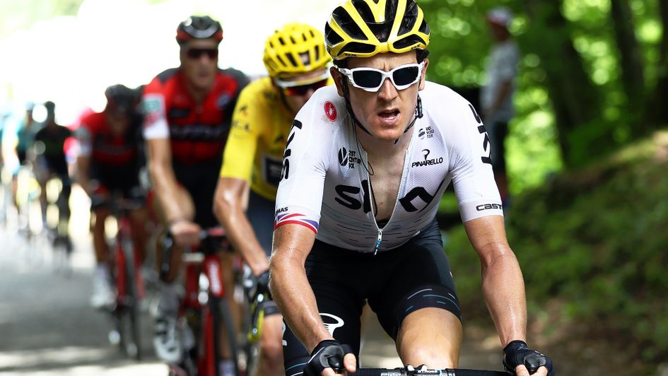Geraint Thomas suffered injury in a fall