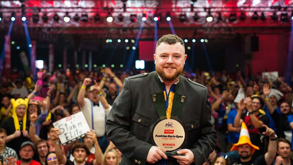 Josh Rock won the Austrian Darts Open (Picture: PDC)